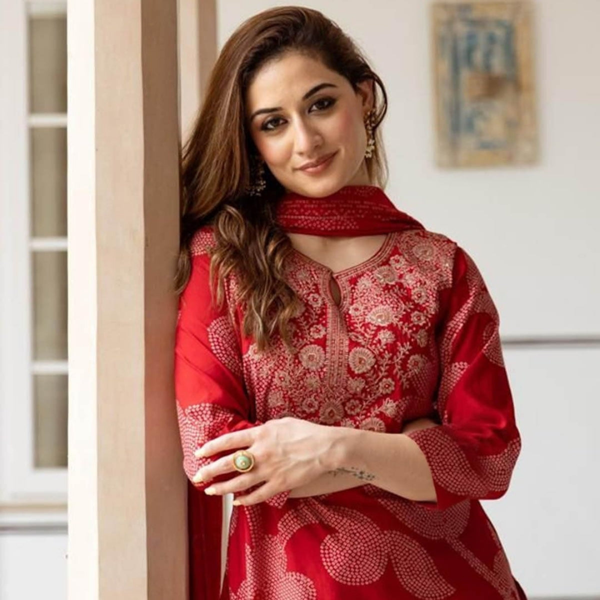 Pack of 2 Premium Cotton Kurtis with Pant & Dupatta – Casual Ethnic| C-20